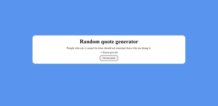 Random quote generator – screenshot 3