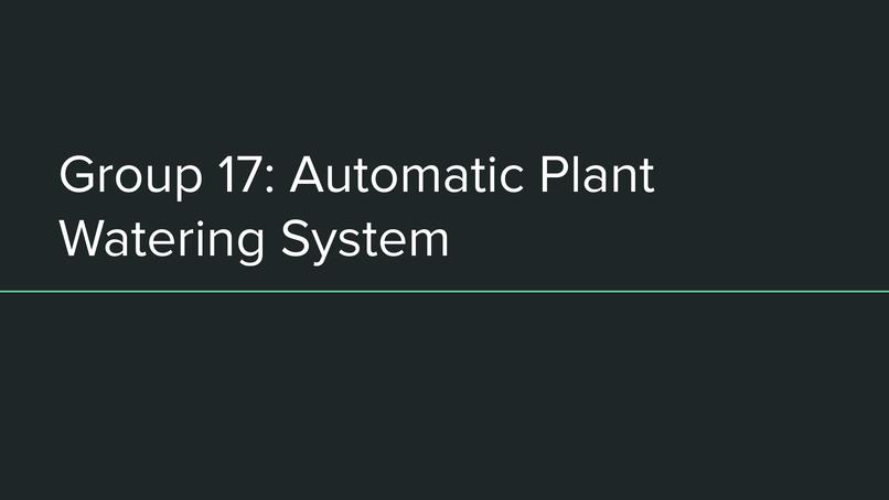Automatic Plant Watering System  – screenshot 1