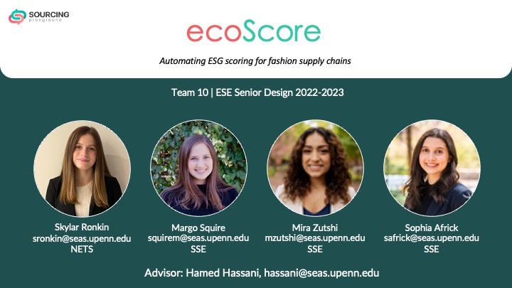 Team 10: EcoScore – screenshot 1