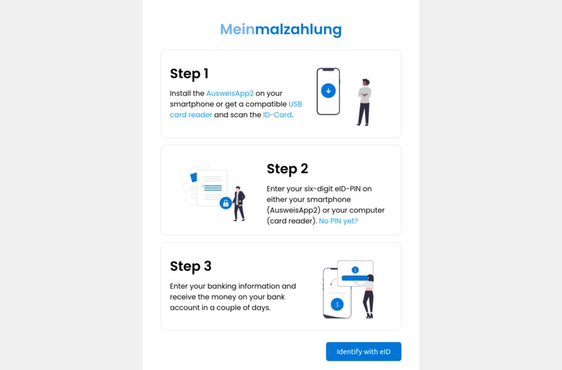 Meinmalzahlung – screenshot 1