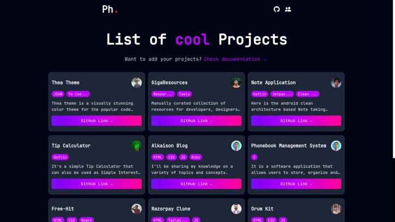 ProjectsHut – screenshot 3