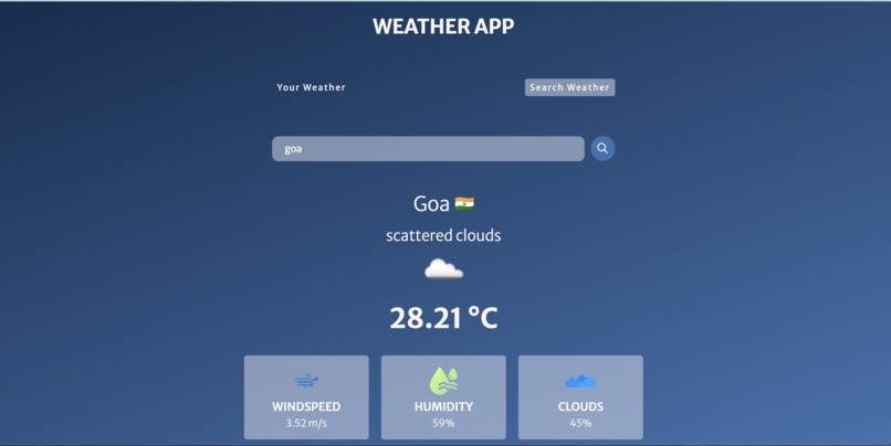Weather updates – screenshot 1
