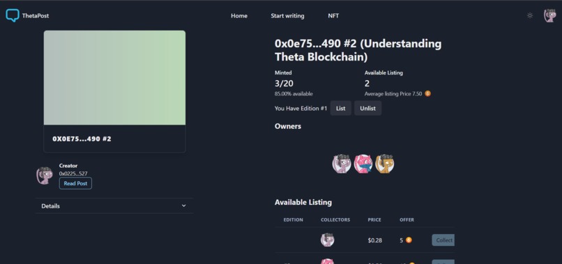 ThetaPost – screenshot 2