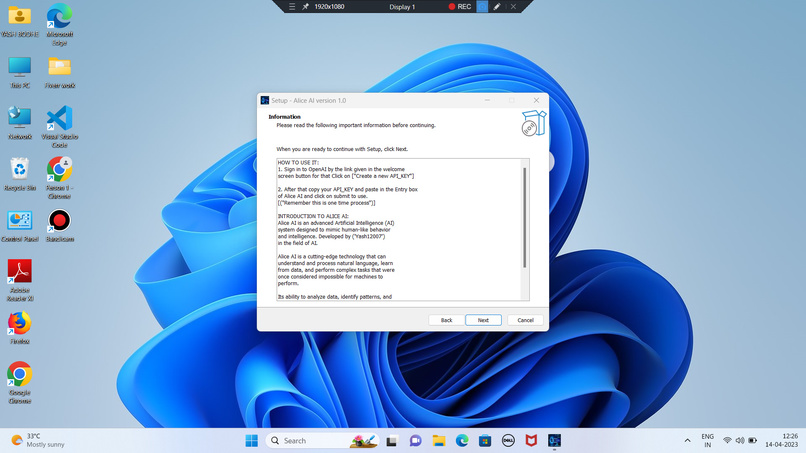 Alice AI – screenshot 2