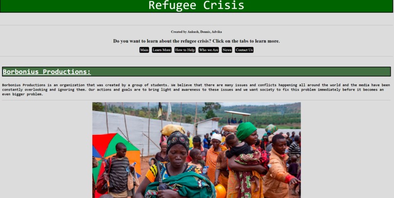 Refugee Crisis Educational Site – screenshot 4