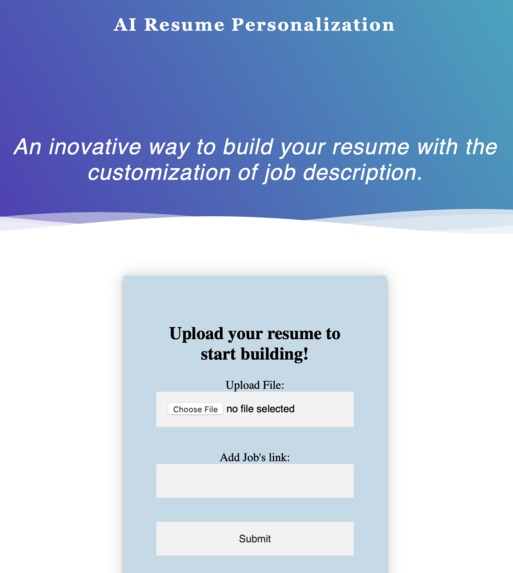 AI Resume Personalization – screenshot 2