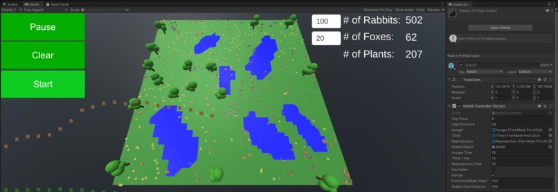 Enviroments in Action: Bunny and Fox Interactions – screenshot 2