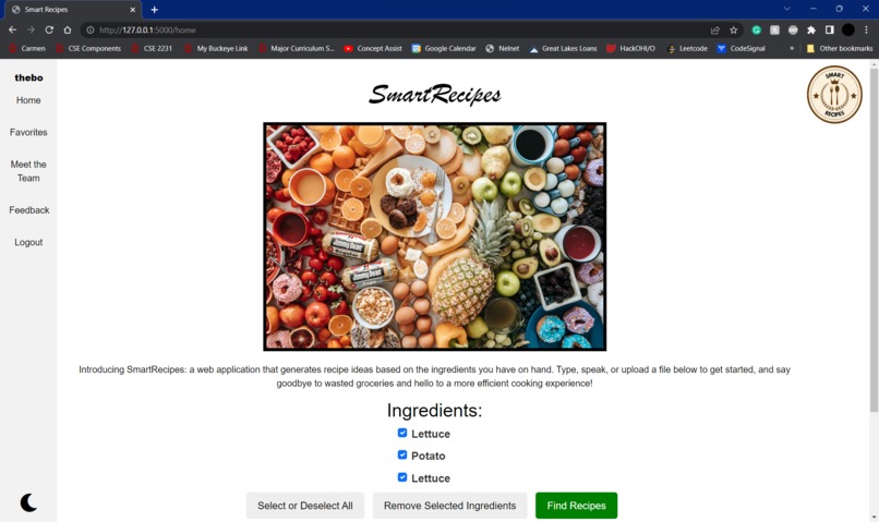 SmartRecipes – screenshot 1