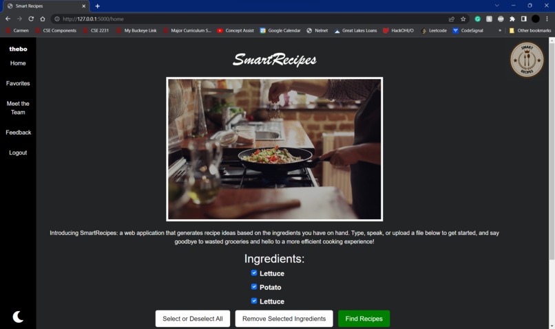 SmartRecipes – screenshot 2
