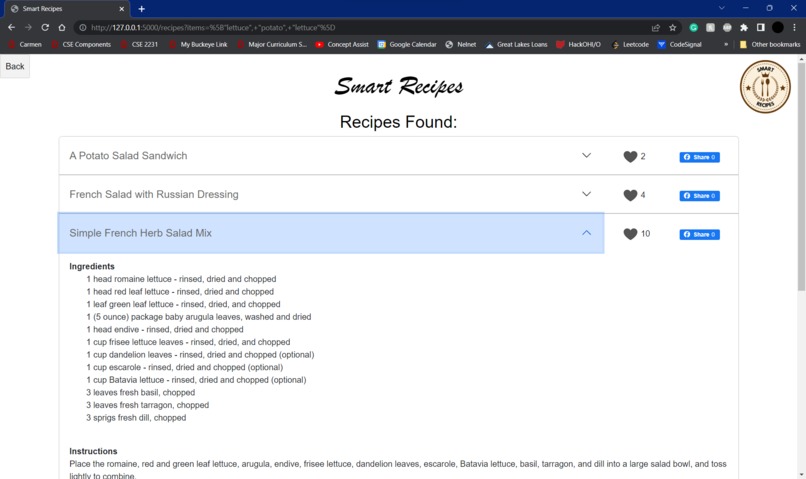 SmartRecipes – screenshot 3