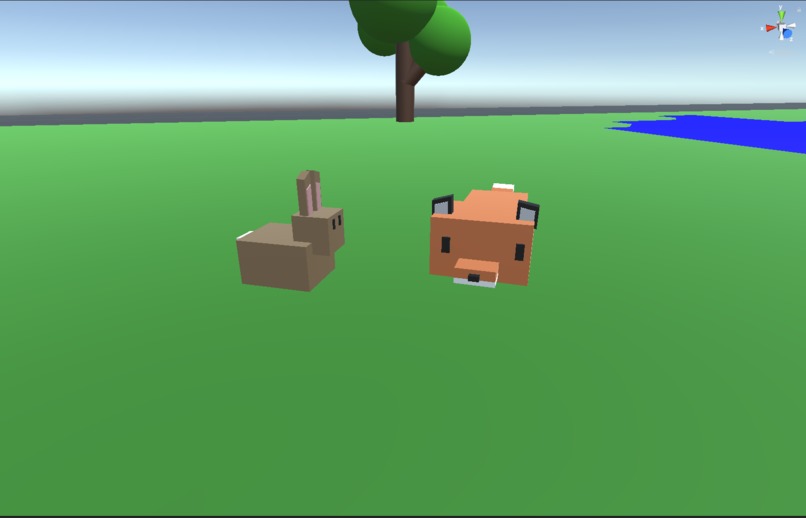 Enviroments in Action: Bunny and Fox Interactions – screenshot 1