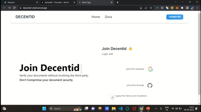 Decentid – screenshot 1