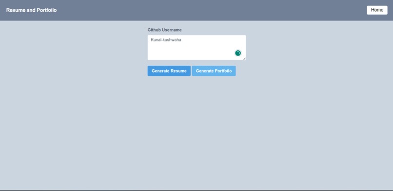 gitFolio – screenshot 2