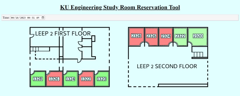 KU Engineering Study Room Reservation Tool – screenshot 1