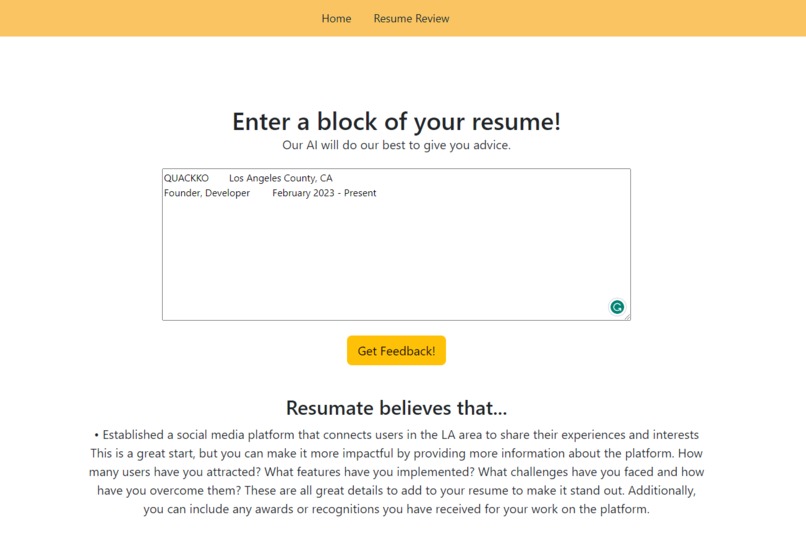 Resumate – screenshot 6