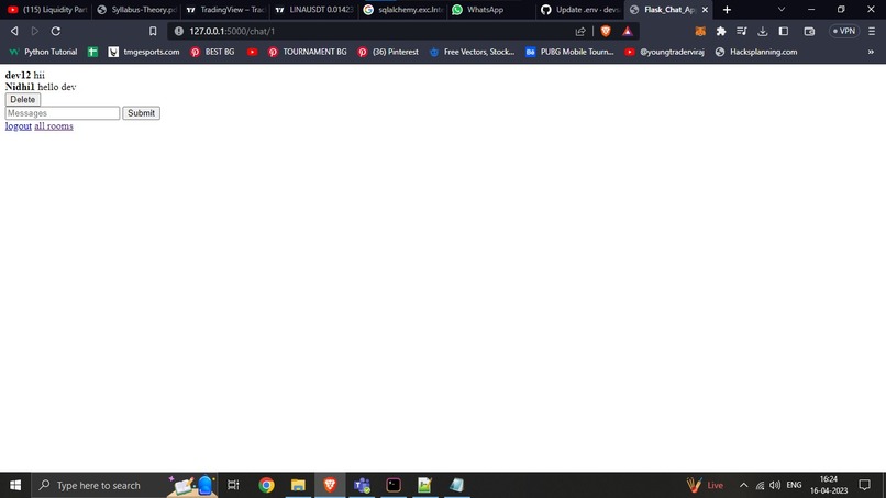 chatting-app – screenshot 1
