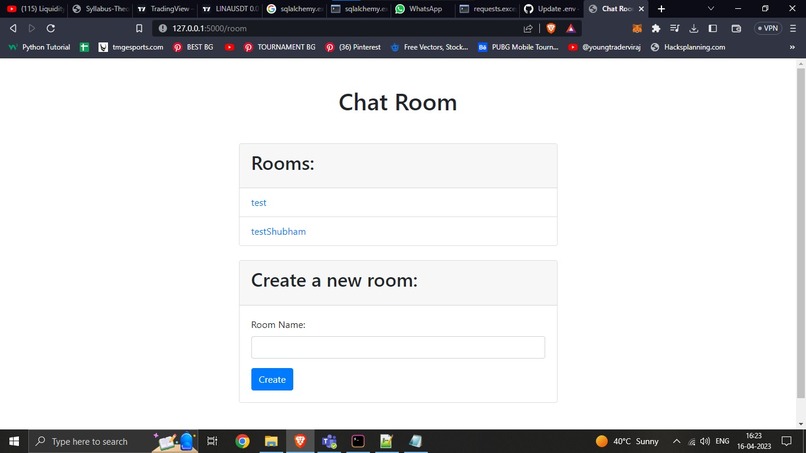 chatting-app – screenshot 2