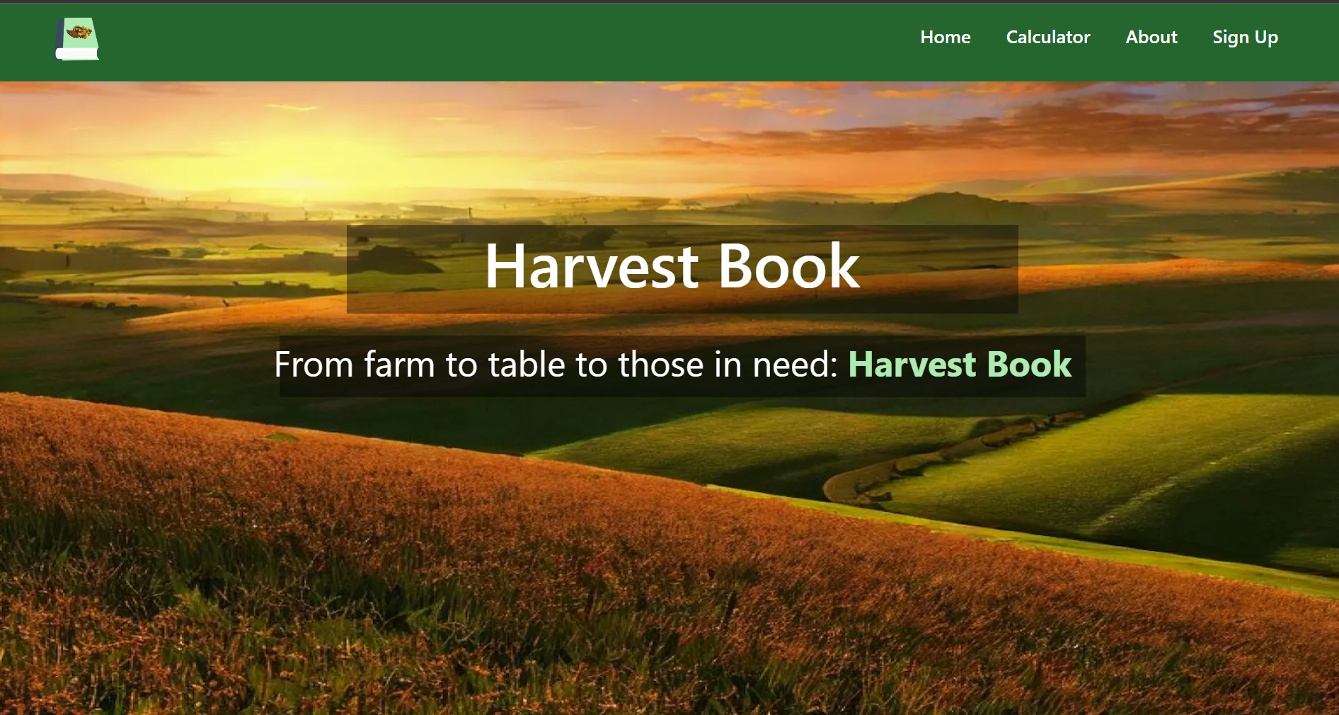 Harvest Book | Devpost