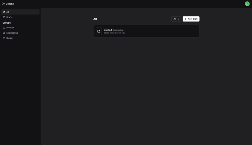 CollabX – screenshot 1