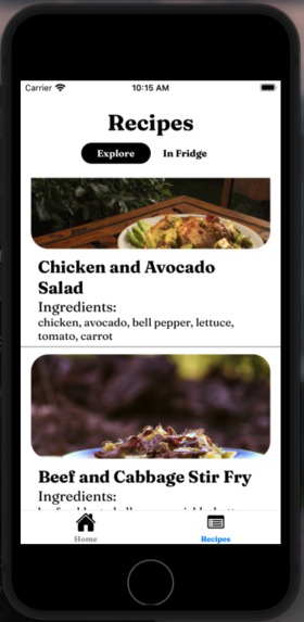 Intelli-Fridge – screenshot 2