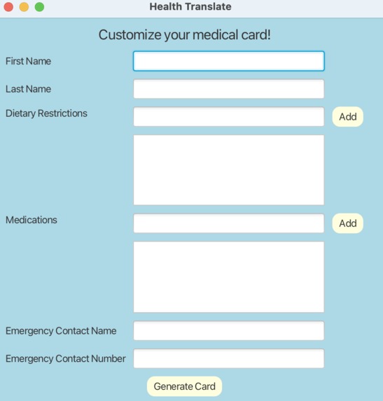 HealthTranslate – screenshot 1