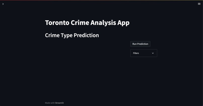 Toronto Crime Analysis App – screenshot 5