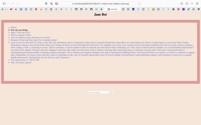 JaneBot – screenshot 2