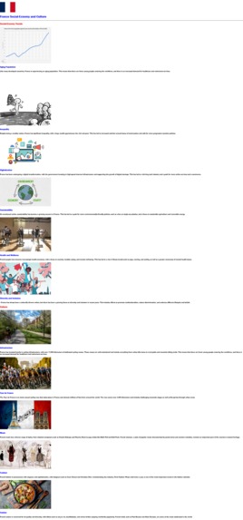 Website of French social-economic, culture – screenshot 1