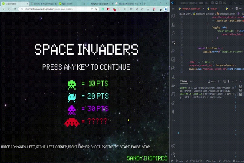 Space Invaders with Voice – screenshot 4
