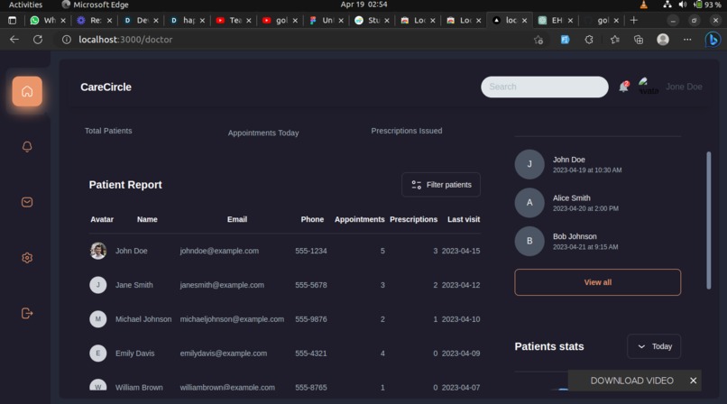 care circle – screenshot 1