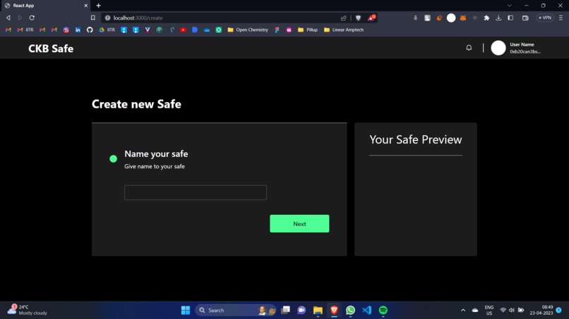 CKBSafe – screenshot 1