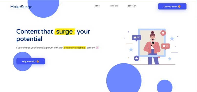 MakeSurge | Designing & Content Creating – screenshot 1