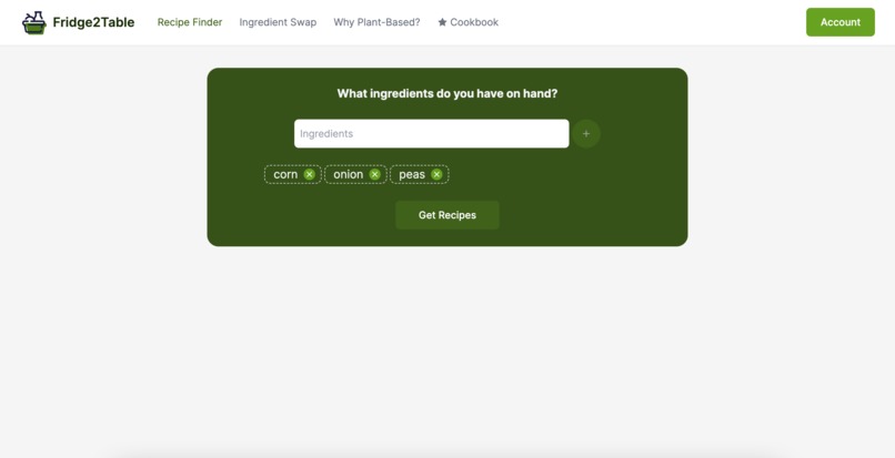 Fridge2Table – screenshot 5