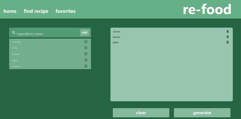 re-food – screenshot 3