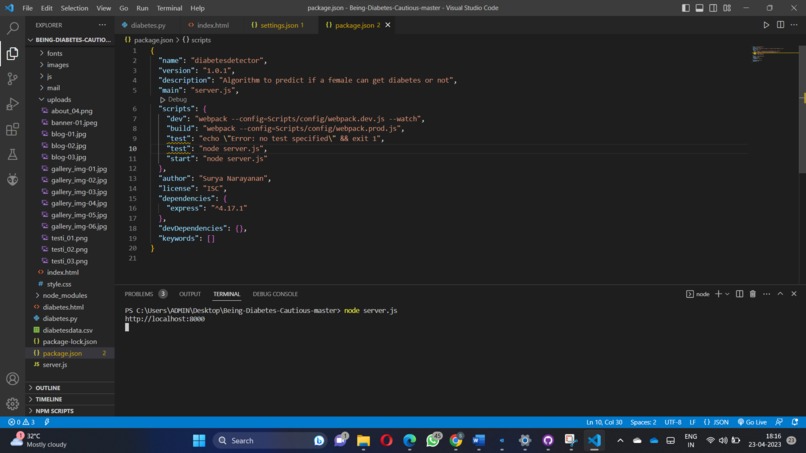Diabetes Detector – screenshot 3