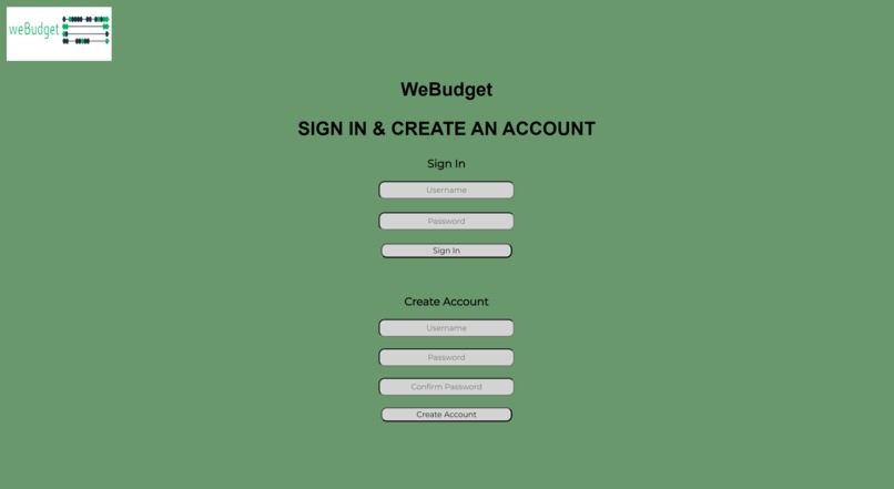 weBudget – screenshot 2