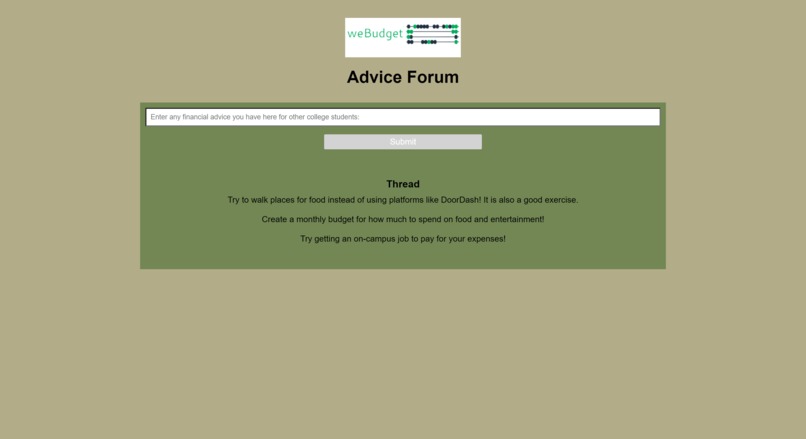 weBudget – screenshot 4
