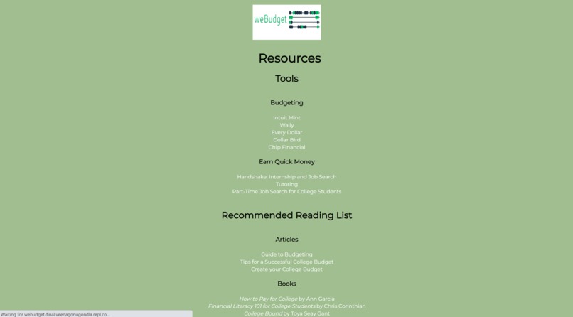 weBudget – screenshot 6