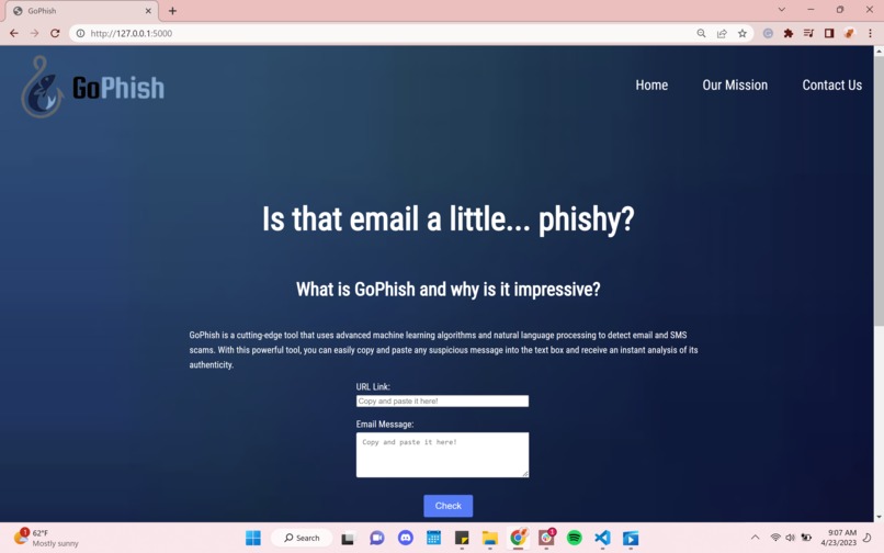 GoPhish – screenshot 1