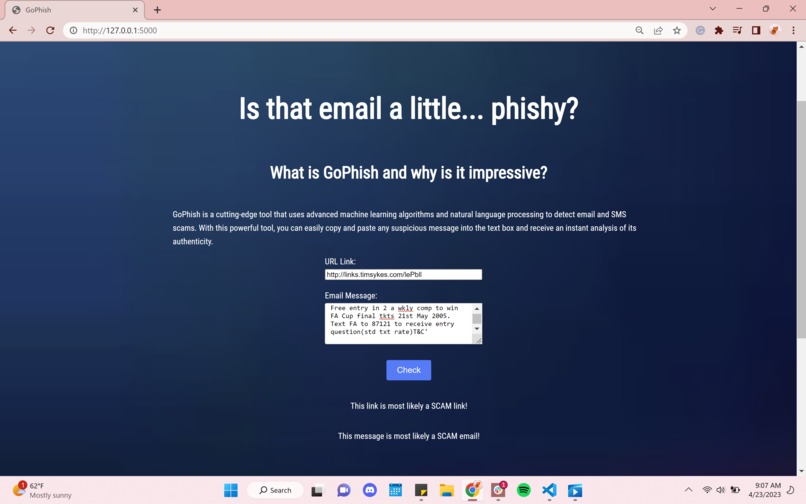 GoPhish – screenshot 2