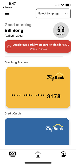 MyBank – screenshot 1