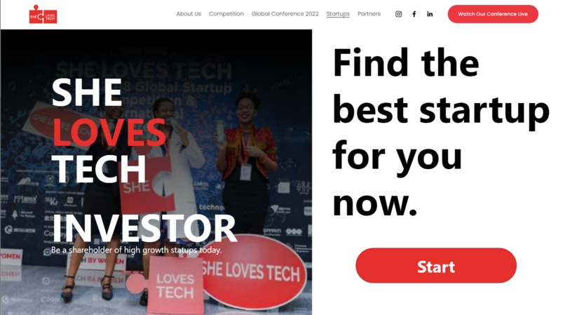 Matching system for investor – screenshot 1