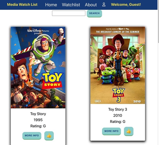 Media Watchlist – screenshot 1