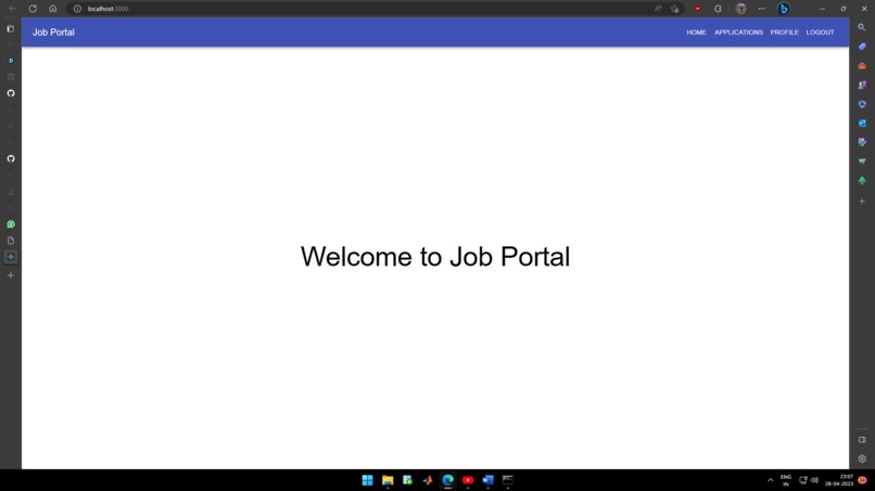 Online job portal – screenshot 1