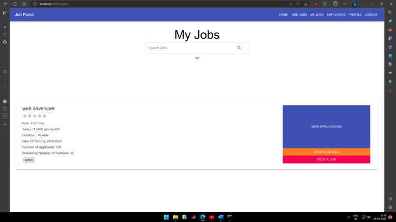 Online job portal – screenshot 4