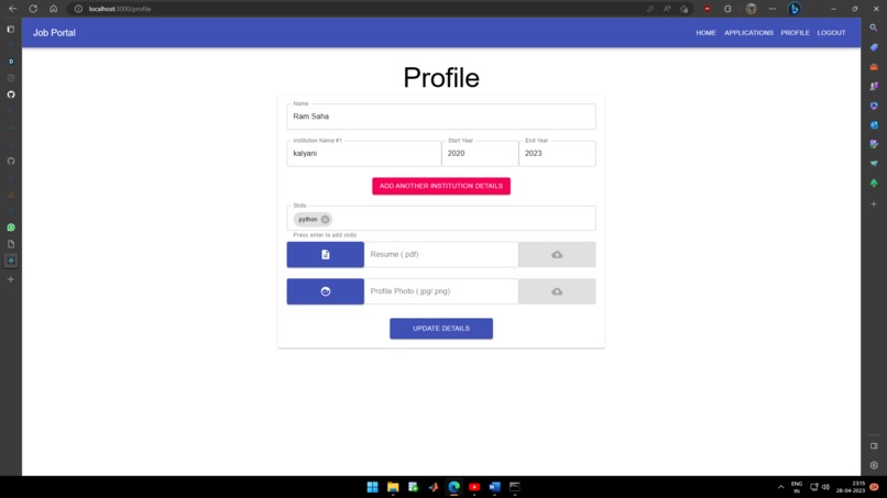 Online job portal – screenshot 8