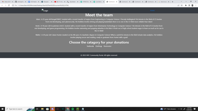 NYC Community Portal – screenshot 2