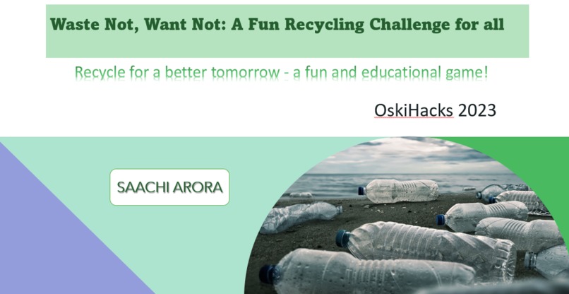 Waste Not, Want Not: A Fun Recycling Challenge for all – screenshot 1