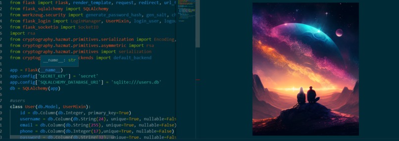 Simple SecureChat – screenshot 1