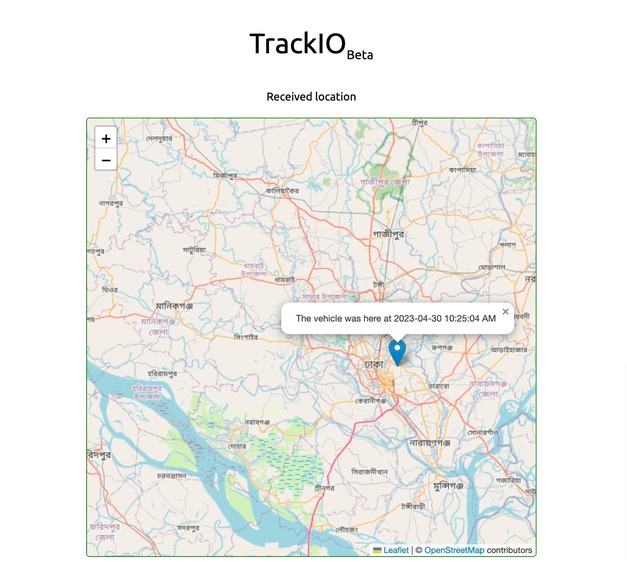 TrackIO (vehicle-tracking-system) – screenshot 1